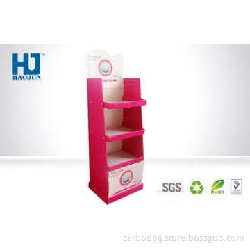 Make Up Cardboard Floor Displays , Corrugated Paper Display